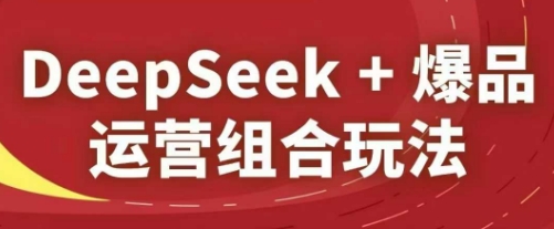 DeepSeek+爆品运营组合玩法,2025淘系精品课-创客副业