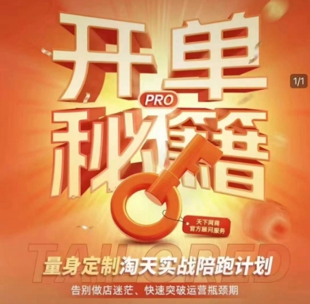 淘宝开单秘籍PRO，量身定制淘天实战陪跑计划，告别做店迷茫、快速突破运营瓶颈期(更新)-创客副业
