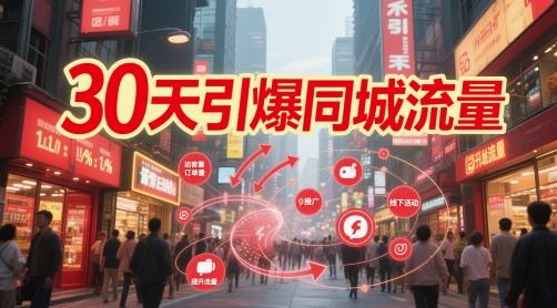 30天引爆同城流量：团购篇 认知篇 流量篇 来客篇 达人篇 老板人设IP篇 投流篇-创客副业