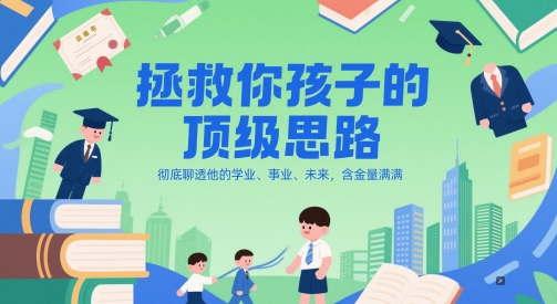 付费文章:拯救你孩子的顶级思路,彻底聊透他的学业、事业、未来,含金量满满-创客副业