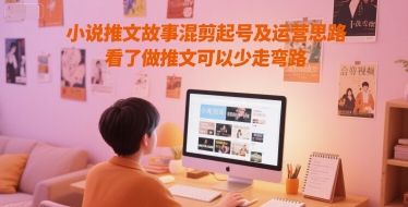 小说推文故事混剪起号及运营思路，看了做推文可以少走弯路-创客副业