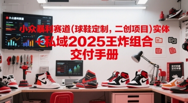 小众暴利赛道(球鞋定制,二创项目)实体+私域2025王炸组合 交付手册-创客副业