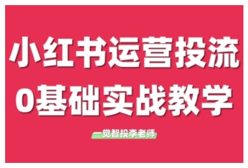 小红书运营投流,小红书广告投放从0到1的实战课,学完即可开始投放(更新)-创客副业
