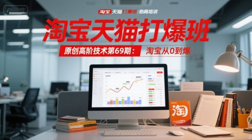 淘宝天猫打爆班原创高阶技术第69期：淘宝从0到爆-创客副业