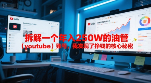 付费文章：拆解一个年入250W的油管(youtube)账号，我发现了挣钱的核心秘密-创客副业