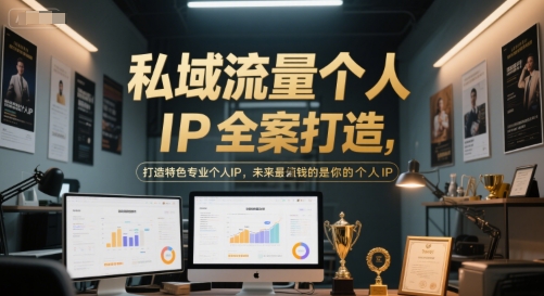 私域流量个人IP全案打造，打造特色专业个人IP，未来最值钱的是你的个人IP-创客副业