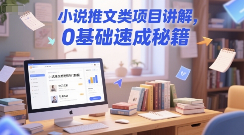 小说推文类项目讲解，0 基础速成秘籍-创客副业