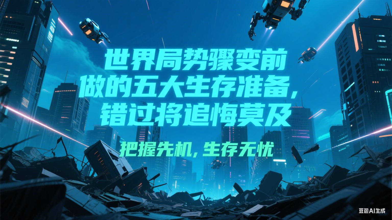 付费文章《世界局势骤变前必做的五大生存准备，错过将追悔莫及》-创客副业