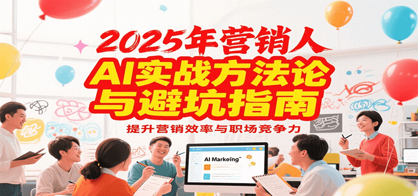 2025年营销实战方法论与避坑指南，利用AI提升营销效率与职场竞争力-创客副业