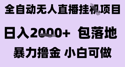 最新全自动抖音无人直播挂G项目,日入2k+ 包落地暴力撸金,小白可做【揭秘】-创客副业