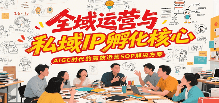 全域运营与私域IP孵化核心,AIGC时代的高效运营SOP解决方案-创客副业