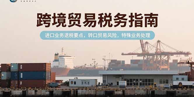 跨境贸易税务指南，进口业务退税要点，转口贸易风险，特殊业务处理-创客副业