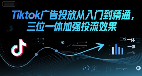Tiktok广告投放从入门到精通，三位一体加强投流效果-创客副业