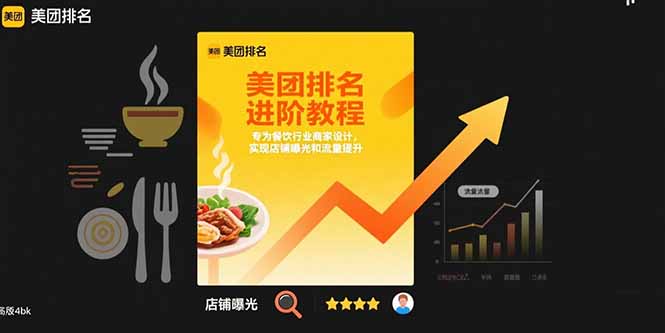 美团排名进阶教程：专为餐饮行业商家设计，实现店铺曝光和流量提升-创客副业