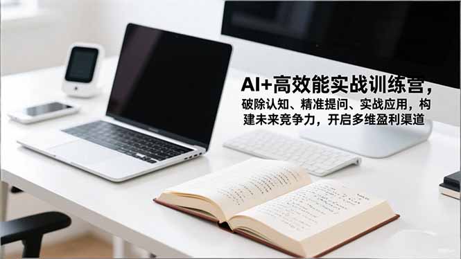 AI+高效能实战训练营,破除认知、精准提问、实战应用,构建未来竞争力,开启多维盈利渠道-创客副业