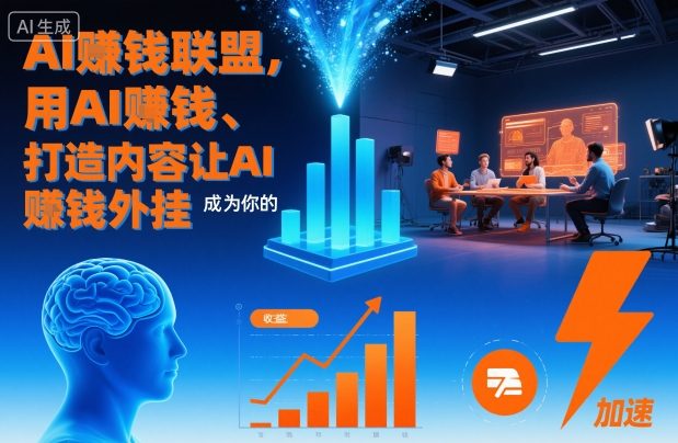 AI賺钱联盟,用AI賺钱、打造内容让AI成为你的賺钱外挂-创客副业