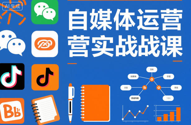 自媒体运营实战课，掌握一套系统的自媒体运营底层方法论，成为优秀的内容创作者-创客副业