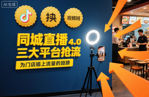 同城直播实操班4.0，三大平台抢流，为门店插上流量的翅膀-创客副业