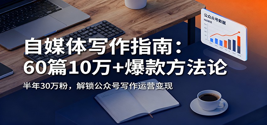 自媒体写作指南：60篇10万+爆款方法论，半年30万粉，解锁公众号写作运营变现-创客副业