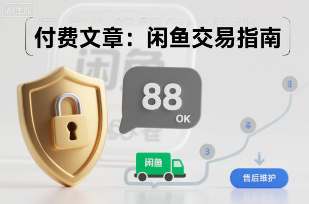 付费文章：闲鱼交易指南，怎么才能降低被坑被马扁的概率-创客副业