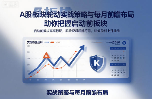 A股板块轮动实战策略与每月前瞻布局,助你把握启动前板块,规避风险,实现稳健盈利-创客副业
