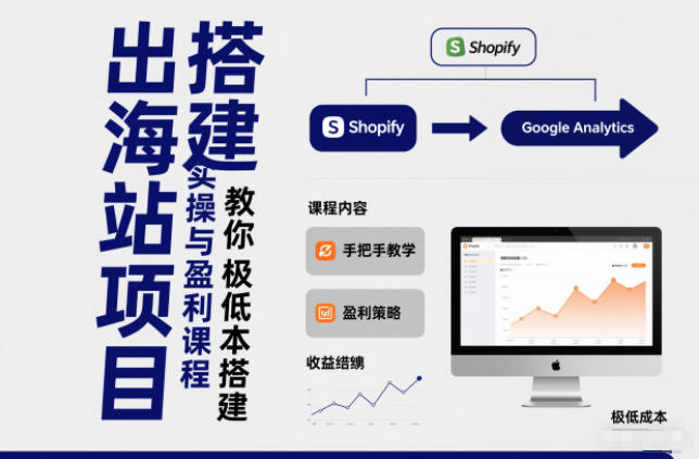 小淘出海站项目，搭建实操与盈利课程，手把手教你用极低成本搭建-创客副业