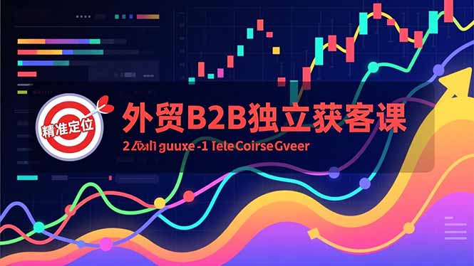 外贸B2B独立获客课，Facebook主页搭建、消息互动广告、精准定位，打造高询盘系统-创客副业
