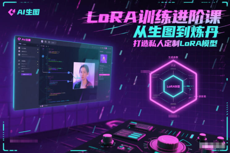 LoRA训练进阶课，从生图到炼丹，打造私人定制LoRA模型-创客副业