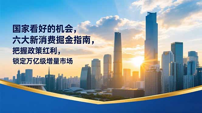 某付费文章:国家看好的机会,六大新消费掘金指南,把握政策红利,锁定万亿级增量市场-创客副业