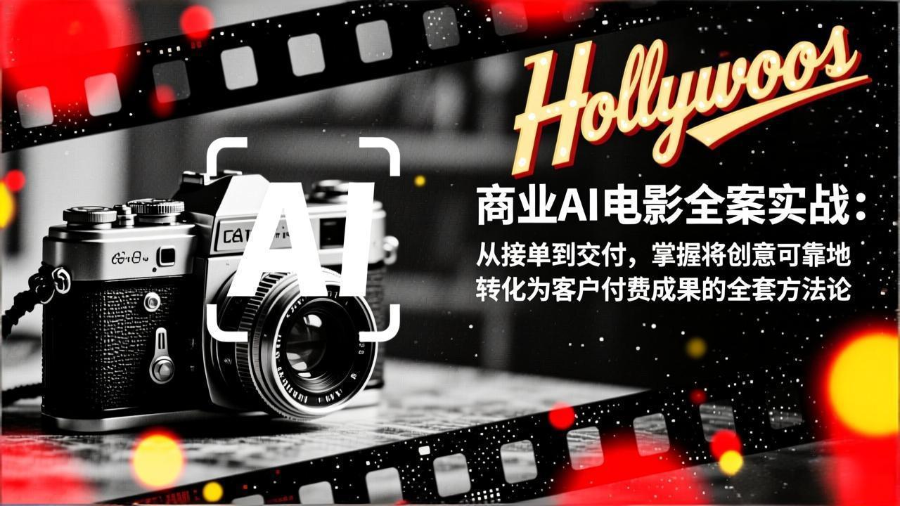 商业AI电影全案实战：从接单到交付，掌握将创意可靠地转化为客户付费成果的全套方法论-创客副业