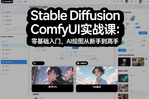 Stable Diffusion ComfyUI实战课：零基础入门，AI绘图从新手到高手-创客副业