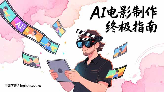 AI电影制作终极指南：从创意到成片，系统掌握智能影视全流程实战课(中英字幕-创客副业