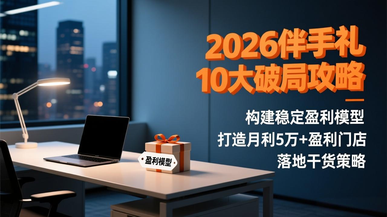 2026伴手礼10大破局攻略：构建稳定盈利模型，打造月利5万+盈利门店，落地干货策略-创客副业