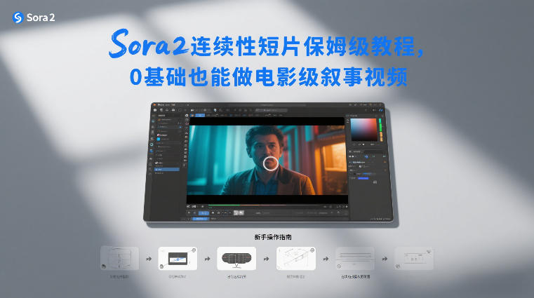 Sora2连续性短片保姆级教程，0基础也能做电影级叙事视频-创客副业