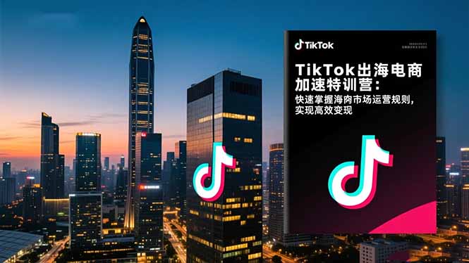 TikTok出海电商加速特训营-更新：快速掌握海外市场运营规则，实现高效变现-创客副业