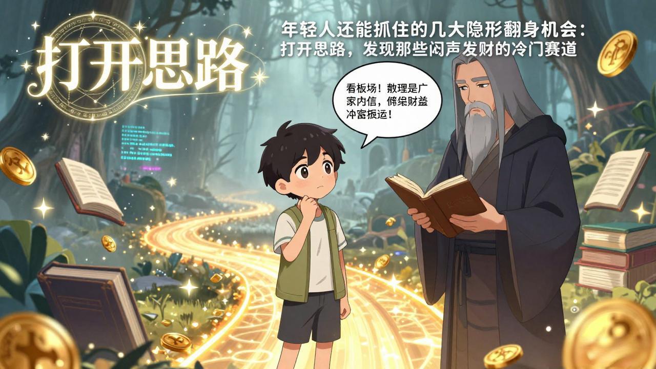 付费文1+2：年轻人还能抓住的几大隐形翻身机会：打开思路，发现那些闷声发财的冷门赛道-创客副业