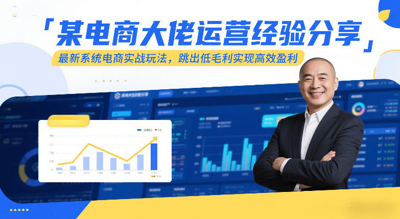某电商大佬运营经验分享，最新系统电商实战玩法，跳出低毛利实现高效盈利(更新)-创客副业