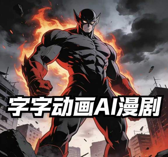 字字动画AI漫剧2026年第1期系统课程，小白看完就能学会实操的漫剧课，单人月收1-3W-创客副业