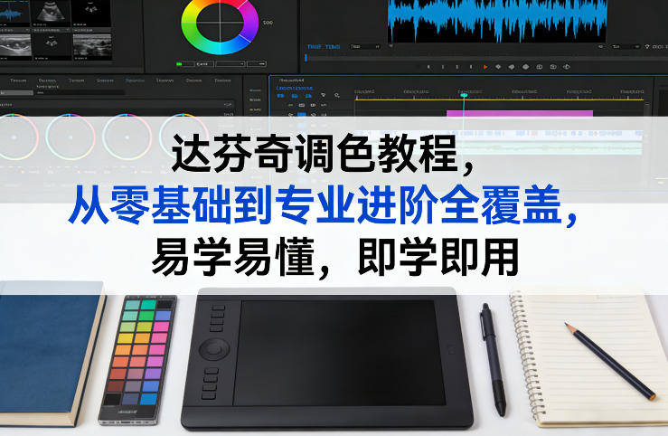 达芬奇调色教程，从零基础到专业进阶全覆盖，易学易懂，即学即用-创客副业