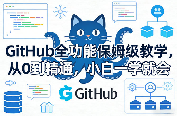 GitHub全功能保姆级教学，从0到精通，小白一学就会-创客副业