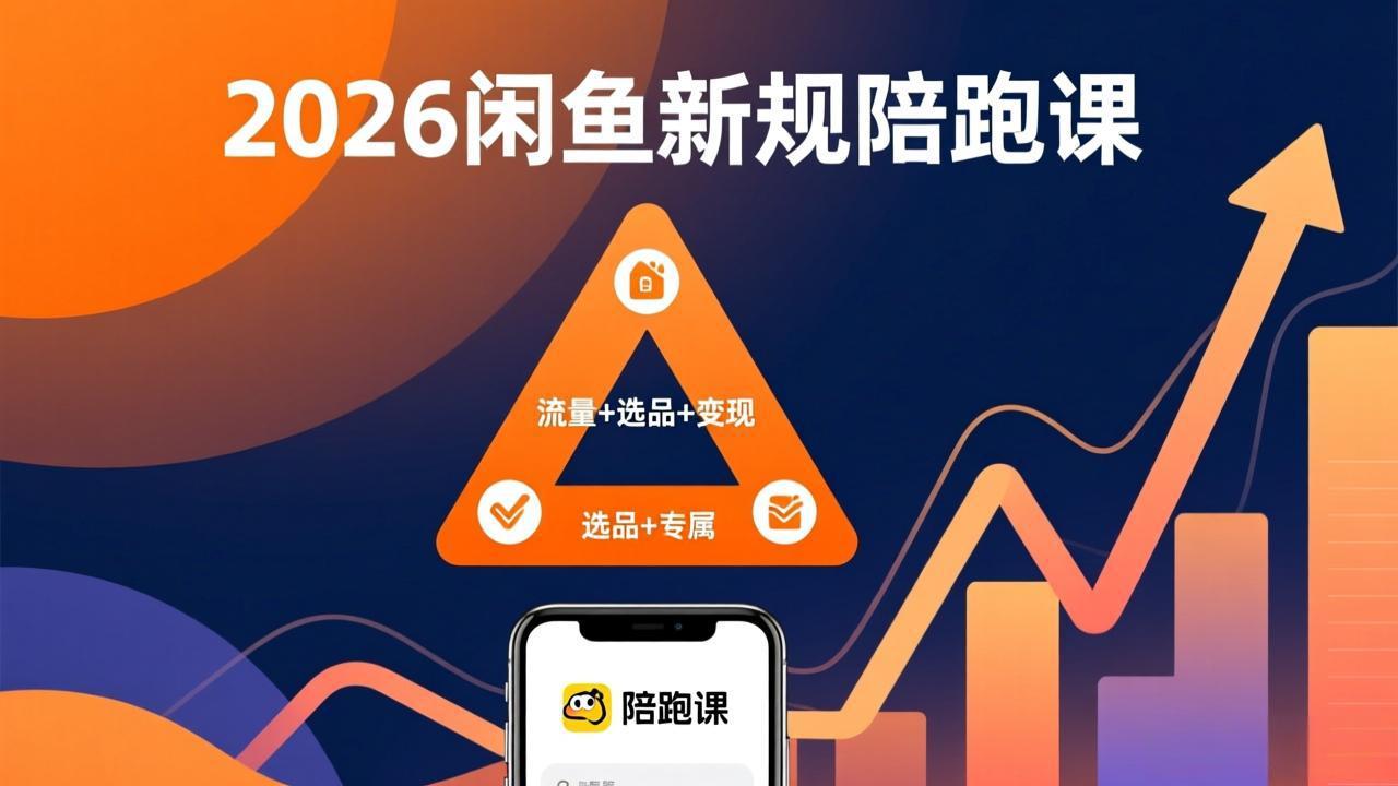 2026闲鱼高阶陪跑课全新上线，带你吃透新规玩转选品流量，从零搭建稳定变现盈利体系-创客副业