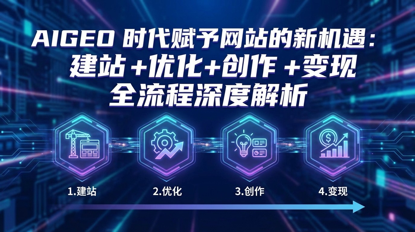 AIGEO+时代赋予网站的新机遇：建站+优化+创作+变现+全流程深度解析-创客副业