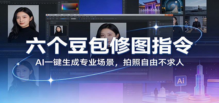 六个豆包修图指令：AI 一键生成专业场景，拍照自由不求人-创客副业