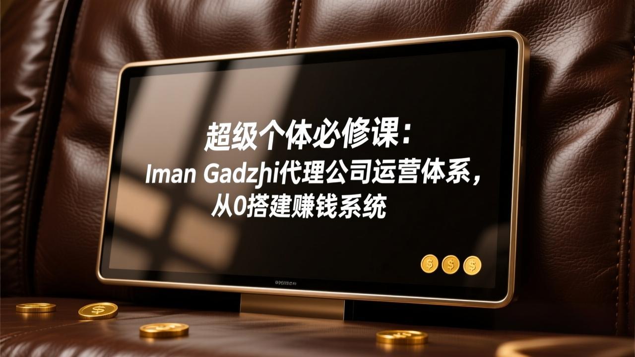 超级个体必修课：Iman Gadzhi代理公司运营体系，从0搭建赚钱系统-创客副业
