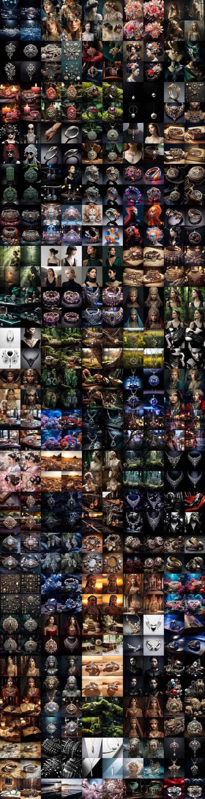 图片[9]-463个Midjourney珠宝摄影提示词：覆盖全品类珠宝，AI设计秒出专业效果-创客副业